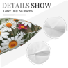 Flauschiges Kissen mit abstraktem Blumenmuster und Figuren - Okomall