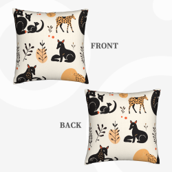 Coussin Peluche Motif Animaux de la Forêt - Okomall