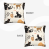 Coussin Peluche Motif Animaux de la Forêt - Okomall