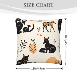 Coussin Peluche Motif Animaux de la Forêt - Okomall