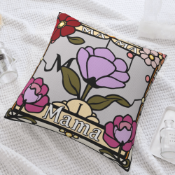 Funda de Almohada de Felpa Floral - Okomall