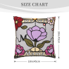 Funda de Almohada de Felpa Floral - Okomall