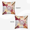 Funda de Almohada de Terciopelo Floral Romántica - 45x45 cm