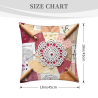 Funda de Almohada de Terciopelo Floral Romántica - 45x45 cm