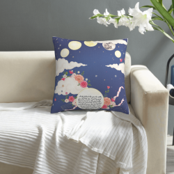 Romantic Floral Plush Pillow Cover - Okomall
