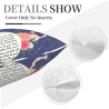Romántica Funda de Almohada de Peluche con Estampado Floral - Okomall