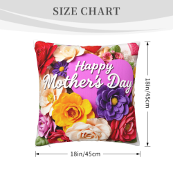 Housse de Coussin en Peluche à Motif Floral - Okomall