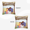 Coperchio Cuscino in Peluche Stampato a Doppio Lato - 45x45 cm | OKOMALL
