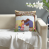 Coperchio Cuscino in Peluche Stampato a Doppio Lato - 45x45 cm | OKOMALL