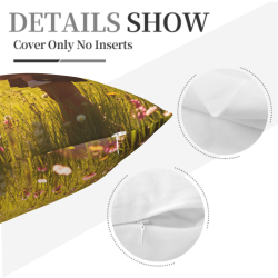 穏やかな草原風景のソフトクッションカバー - Okomall