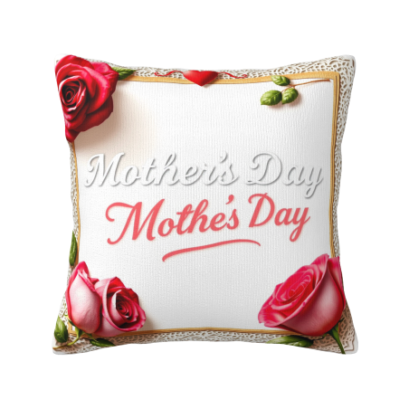 Romantic Floral Plush Pillow Cover - Okomall