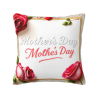 Romántica Funda de Almohada de Peluche con Patrón Floral - Okomall