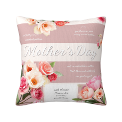 Housse de Coussin Florale en Peluche - Okomall