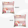 Housse de Coussin Florale en Peluche - Okomall