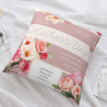 Housse de Coussin Florale en Peluche - Okomall