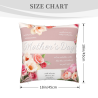 Housse de Coussin Florale en Peluche - Okomall