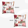 Floral Bird Plush Pillow Cover - 18x18 inch | Okomall