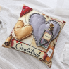 Taie d'oreiller en peluche à imprimé floral romantique - Okomall