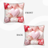 Coussin décoratif en peluche florale romantique - Okomall