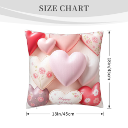 Coussin décoratif en peluche florale romantique - Okomall