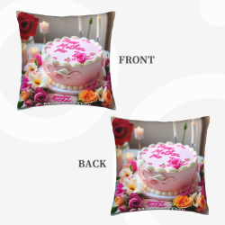 وسادة مزخرفة بنمط باقة زهور Dreamy - 45 × 45 سم | OKOMALL