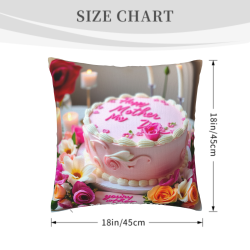 وسادة مزخرفة بنمط باقة زهور Dreamy - 45 × 45 سم | OKOMALL