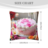 وسادة مزخرفة بنمط باقة زهور Dreamy - 45 × 45 سم | OKOMALL
