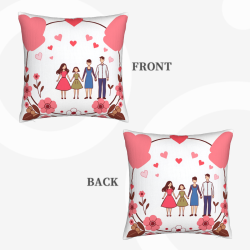 Housse de Coussin Douceur Familiale en Peluche - Okomall
