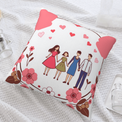 Housse de Coussin Douceur Familiale en Peluche - Okomall