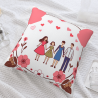 Housse de Coussin Douceur Familiale en Peluche - Okomall