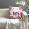 Housse de Coussin Douceur Familiale en Peluche - Okomall
