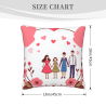 Housse de Coussin Douceur Familiale en Peluche - Okomall
