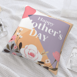 Funda de Almohada de Peluche con Diseño Floral Abstracto - OKOMALL