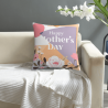 Funda de Almohada de Peluche con Diseño Floral Abstracto - OKOMALL