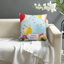 Coperchio Cuscino Floreale e a Nastro - Okomall