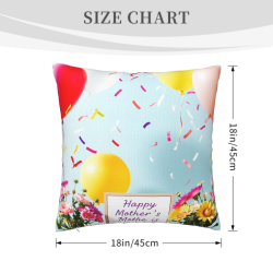 Floral & Ribbon Plush Pillow Cover - Okomall