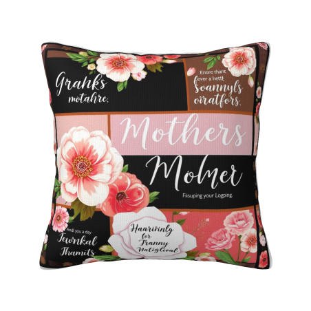 Housse de Coussin Floral Doux - Okomall