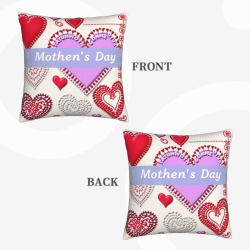 Housse de Coussin en Peluche à Motif Floral - Okomall