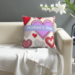 Romantic Floral Plush Pillow Cover - Okomall