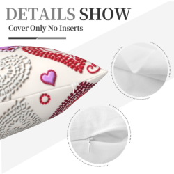 Romantic Floral Plush Pillow Cover - Okomall