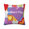 Funda de Almohada de Peluche de Arcoíris Geométrico Abstracto - Okomall