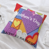 Abstract Geometric Rainbow Plush Pillow Cover - Okomall