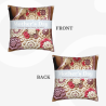Romantico Coperchio Cuscino in Peluche con Motivo Floreale - 45x45cm