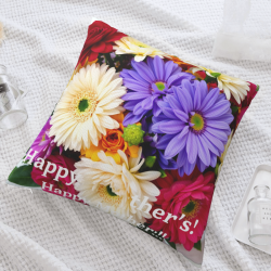 Coperte per Cuscini Morbidi a Doppio Lato con Motivo Floreale - Okomall