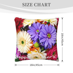 Lebhafter floral gepolsterter Kissenbezug - Okomall