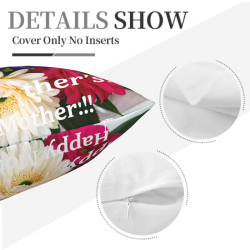 Coussin Décoratif en Peluche Floral Vibrant - Okomall
