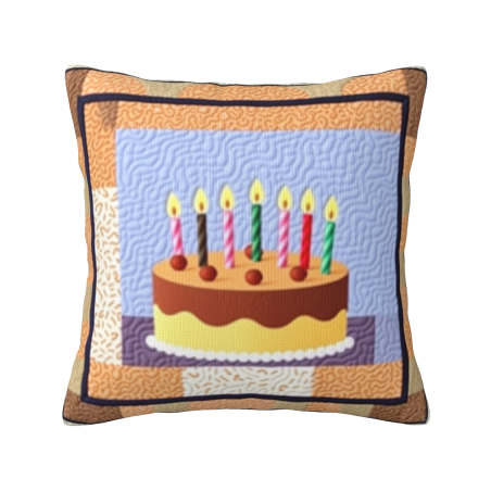 かわいい誕生日ケーキクッションカバー - Okomall