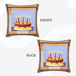 Cuscino Decorativo a Forma di Torta di Compleanno - Okomall