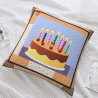 Cuscino Decorativo a Forma di Torta di Compleanno - Okomall