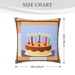 Cuscino Decorativo a Forma di Torta di Compleanno - Okomall